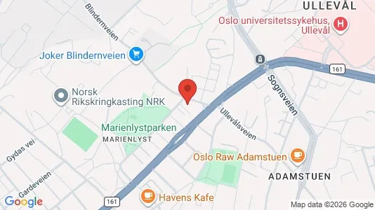 Rooms for rent i Oslo St. Hanshaugen - kort over placeringen