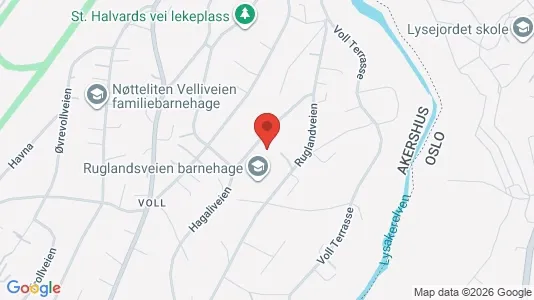 Rooms for rent i Bærum - kort over placeringen