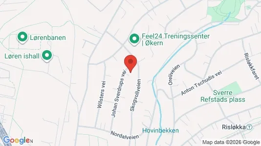 Rooms for rent i Oslo Bjerke - kort over placeringen
