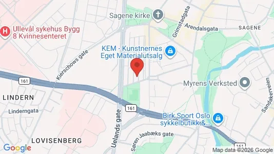 Apartments for rent i Oslo Sagene - kort over placeringen