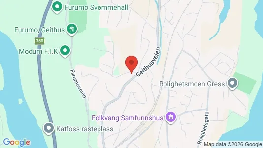 Apartments for rent i Modum - kort over placeringen