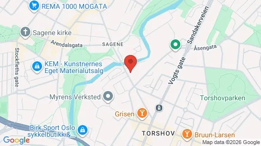 Apartments for rent i Oslo Sagene - kort over placeringen