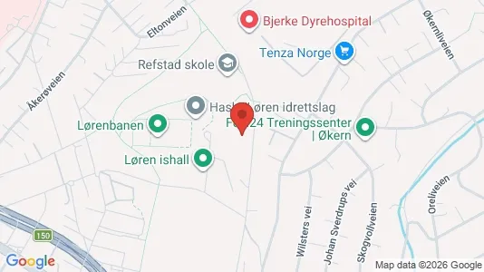 Apartments for rent i Oslo Bjerke - kort over placeringen