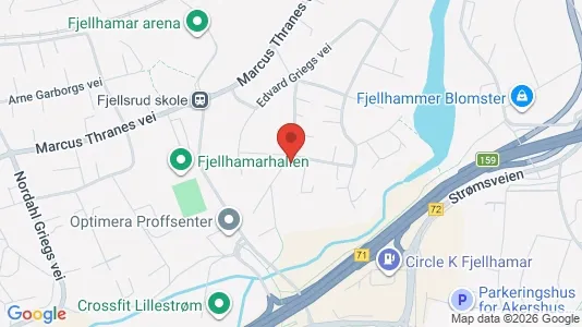 Rooms for rent i Lørenskog - kort over placeringen