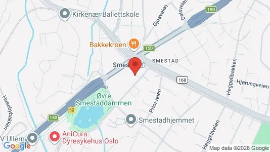 Apartments for rent i Oslo Ullern - kort over placeringen