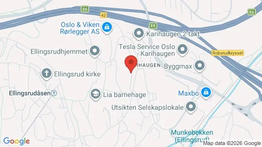 Apartments for rent i Oslo Alna - kort over placeringen