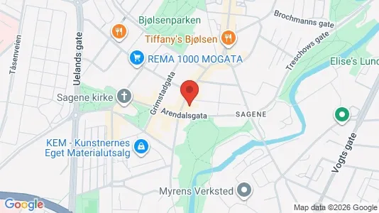 Apartments for rent i Oslo Sagene - kort over placeringen