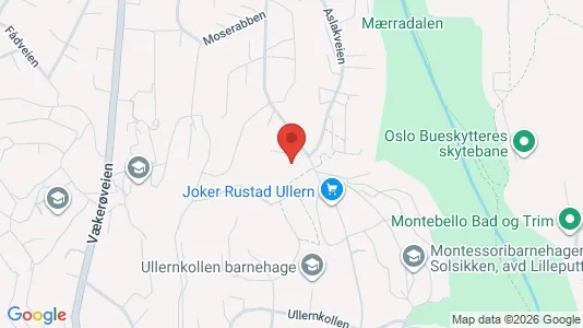 Rooms for rent i Oslo Vestre Aker - kort over placeringen