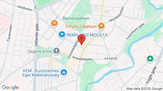 Apartments for rent i Oslo Sagene - kort over placeringen