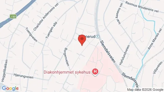 Rooms for rent i Oslo Vestre Aker - kort over placeringen