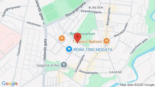 Apartments for rent i Oslo Sagene - kort over placeringen
