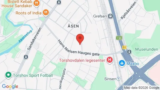 Apartments for rent i Oslo Sagene - kort over placeringen