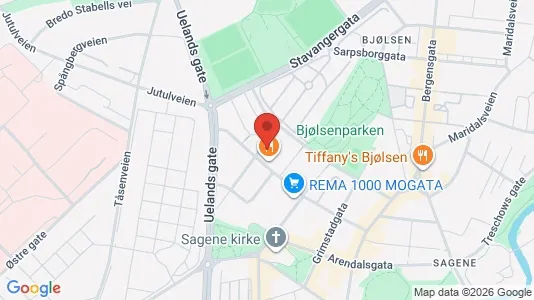 Apartments for rent i Oslo Sagene - kort over placeringen