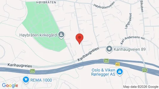 Rooms for rent i Oslo Stovner - kort over placeringen