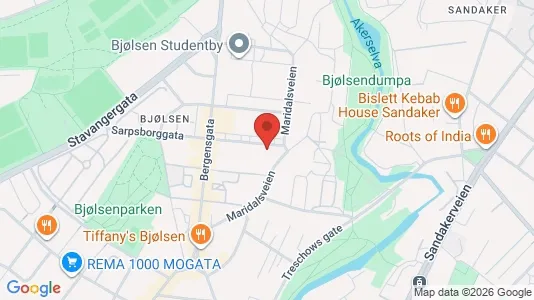 Apartments for rent i Oslo Sagene - kort over placeringen