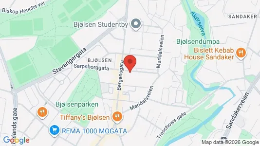 Apartments for rent i Oslo Sagene - kort over placeringen