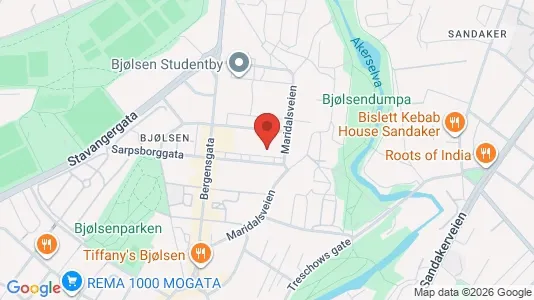 Apartments for rent i Oslo Sagene - kort over placeringen