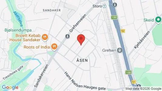 Apartments for rent i Oslo Sagene - kort over placeringen