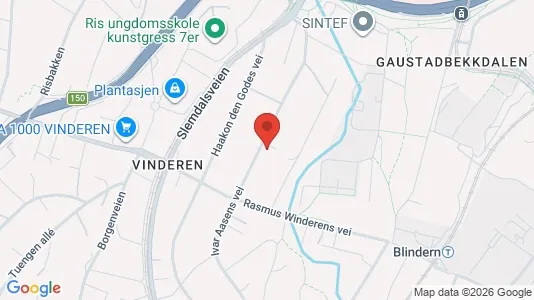 Rooms for rent i Oslo Vestre Aker - kort over placeringen