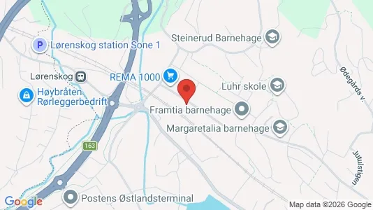 Rooms for rent i Lørenskog - kort over placeringen