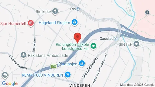 Rooms for rent i Oslo Vestre Aker - kort over placeringen
