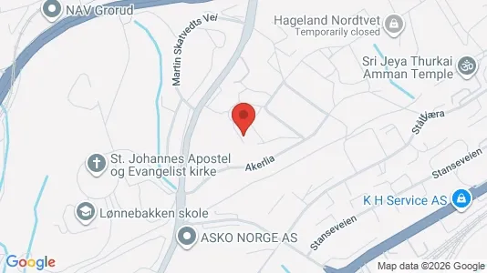 Apartments for rent i Oslo Grorud - kort over placeringen