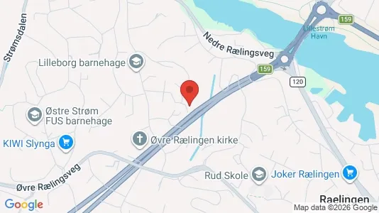 Rooms for rent i Rælingen - kort over placeringen