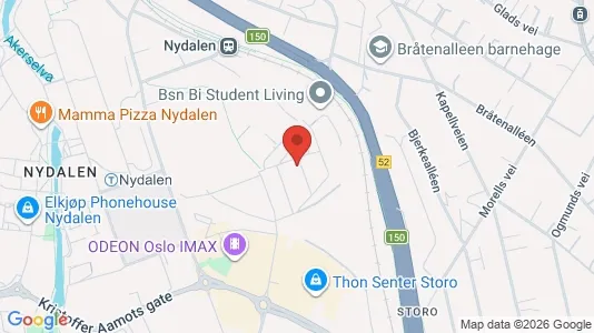 Rooms for rent i Oslo Sagene - kort over placeringen