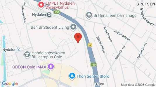 Apartments for rent i Oslo Sagene - kort over placeringen