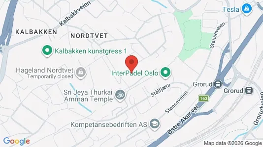 Apartments for rent i Oslo Grorud - kort over placeringen
