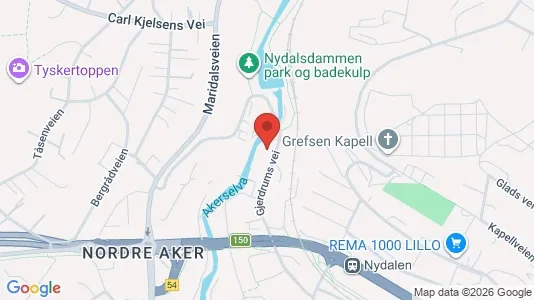 Apartments for rent i Oslo Nordre Aker - kort over placeringen