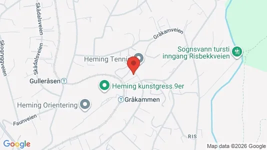 Rooms for rent i Oslo Vestre Aker - kort over placeringen