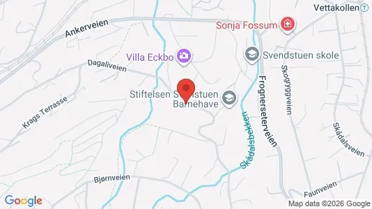 Rooms for rent i Oslo Vestre Aker - kort over placeringen