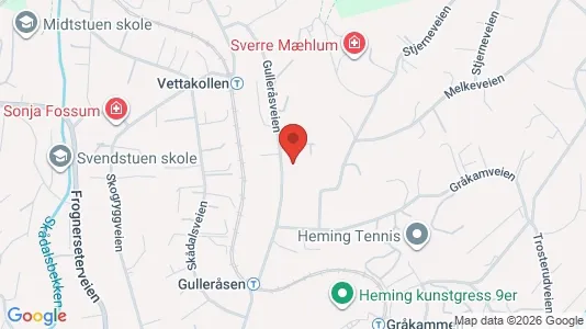 Apartments for rent i Oslo Vestre Aker - kort over placeringen
