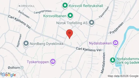 Rooms for rent i Oslo Nordre Aker - kort over placeringen