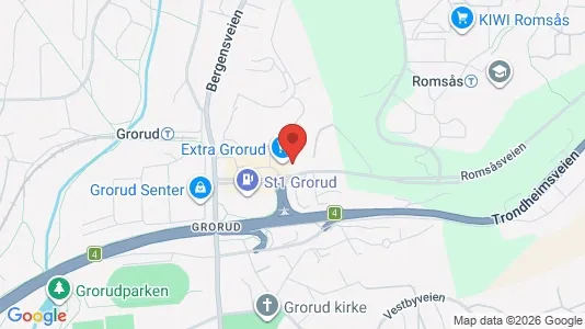 Rooms for rent i Oslo Grorud - kort over placeringen