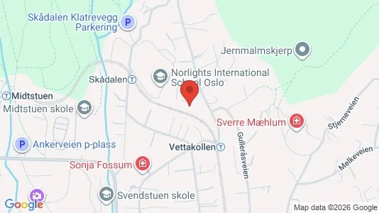 Rooms for rent i Oslo Vestre Aker - kort over placeringen
