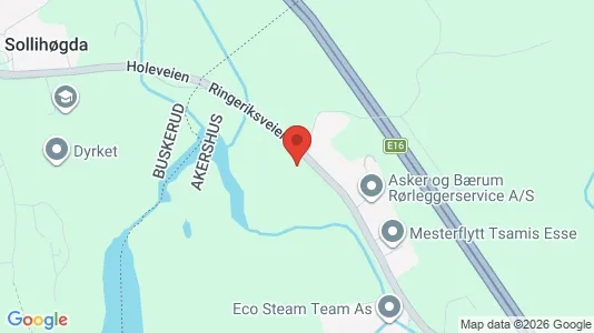 Rooms for rent i Bærum - kort over placeringen