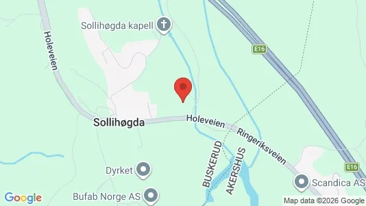 Rooms for rent i Hole - kort over placeringen