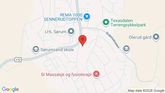 Apartments for rent i Sørum - kort over placeringen