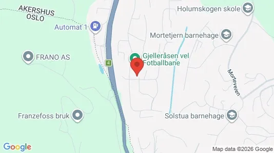 Rooms for rent i Nittedal - kort over placeringen