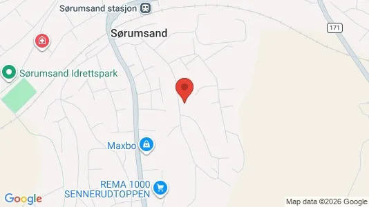 Apartments for rent i Sørum - kort over placeringen