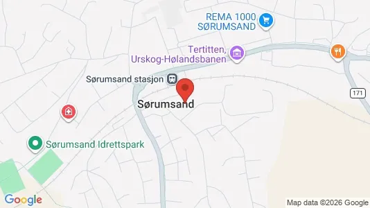 Apartments for rent i Sørum - kort over placeringen