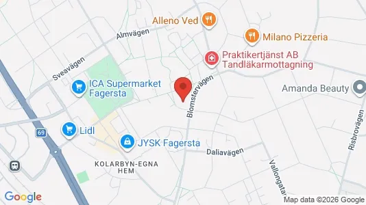 Apartments for rent i Fagersta - kort over placeringen