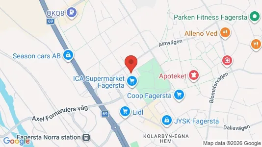 Apartments for rent i Fagersta - kort over placeringen
