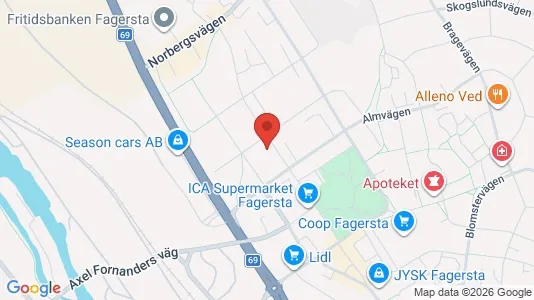 Apartments for rent i Fagersta - kort over placeringen
