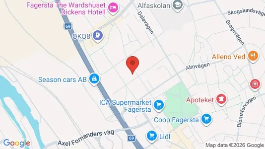 Apartments for rent i Fagersta - kort over placeringen