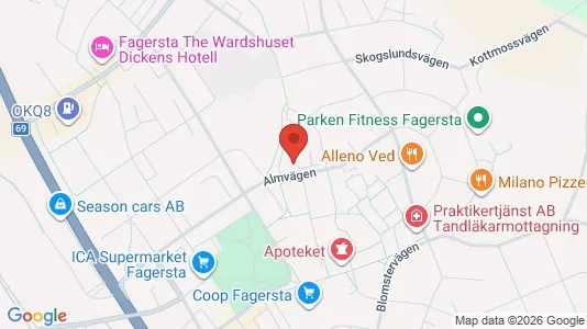 Apartments for rent i Fagersta - kort over placeringen