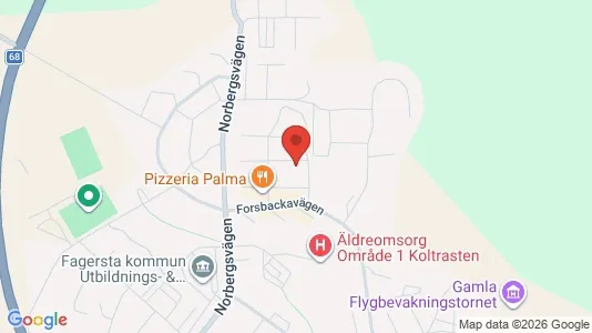 Apartments for rent i Fagersta - kort over placeringen