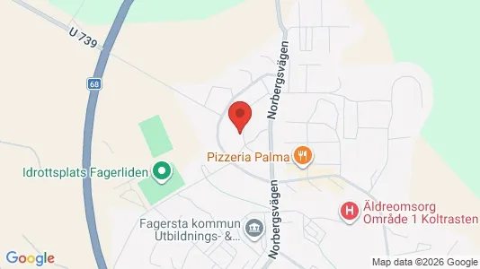Apartments for rent i Fagersta - kort over placeringen
